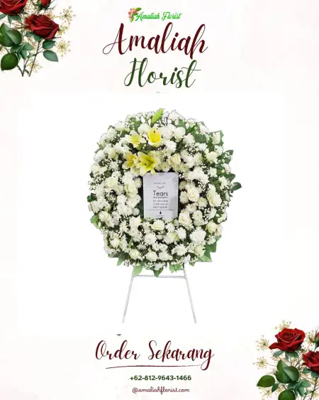 Krans Bunga Duka Rungkut Menanggal